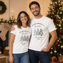 Personalized First Christmas Mr. and Mrs. Matching