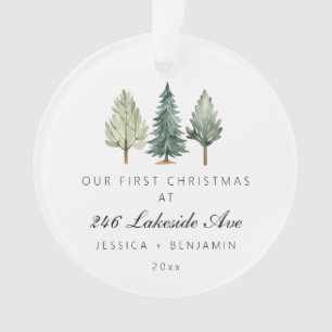 Personalized First Christmas Our New Home Acrylic Ornament