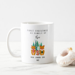 Personalized First Christmas Reindeer  Coffee Mug