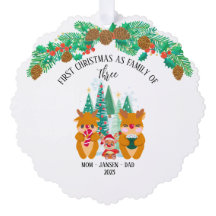 Personalized First Christmas Reindeer 