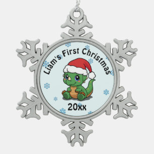 Personalized First Christmas Snowflake Ornament