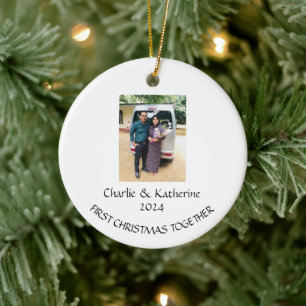 Personalized first christmas together ornament