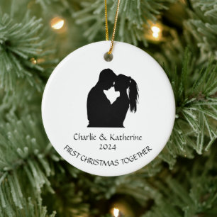 Personalized first christmas together ornament