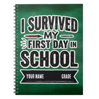Personalized First Day of School Art Notebook