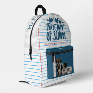 Personalized First Day of School Backpack with Pho