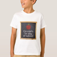 Personalized First Day of School Chalkboard 