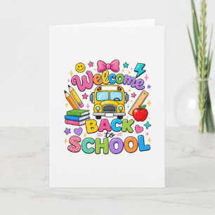Personalized First Day of School Grade Holiday Card