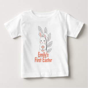 Personalized First Easter Bunny Kids Shirt