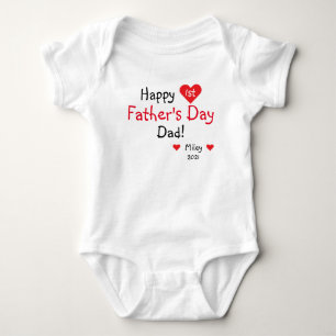 Personalized First Father's Day Gift From Daughter Baby Bodysuit