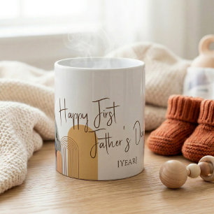 Personalized First Fathers Day Photo Mug Gift