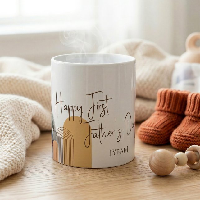 Personalized First Fathers Day Photo Mug Gift (Creator Uploaded)