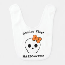 Personalized First Halloween Cute Skull