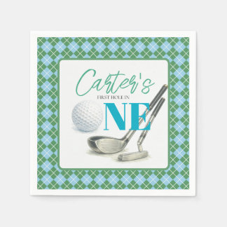 Personalized First Hole in One Golf Paper Napkin