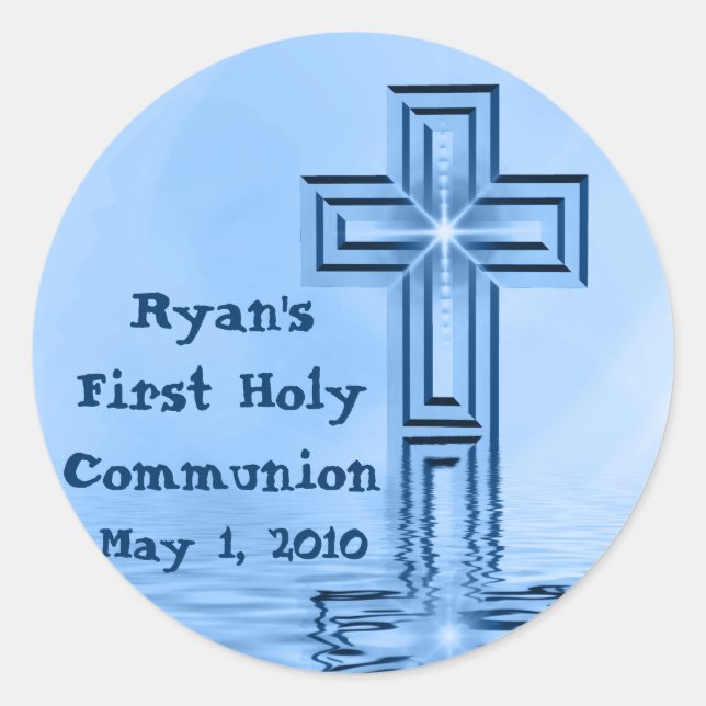 Personalized First Holy Communion Stickers (Front)
