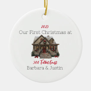 Personalized First Home Ornament