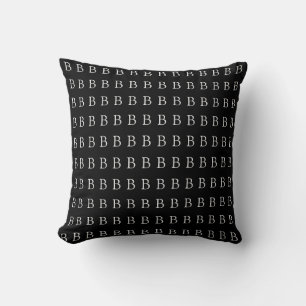 personalized first letter of your name throw pillow