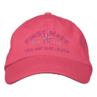 Personalized First Mate Star Ball Cap Embroidery