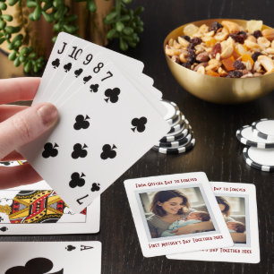 Personalized First Mother’s Day After Adoption Playing Cards