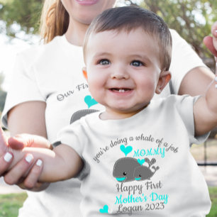 Personalized First Mother's Day Baby Bodysuit 