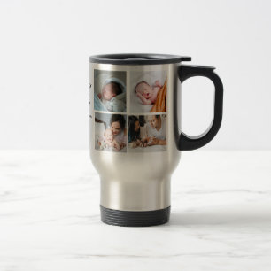 Personalized First Mother's day Photo Collage  Travel Mug
