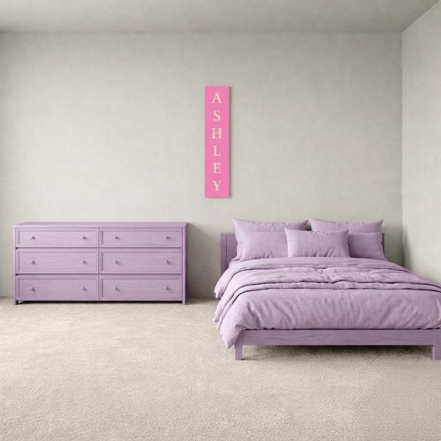 Personalized First Name Vertical Canvas Print (Creator Uploaded)