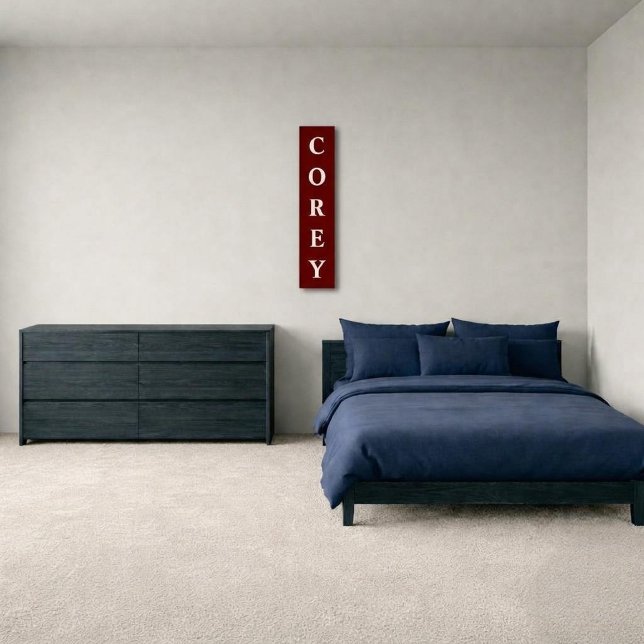 Personalized First Name Vertical Canvas Print (Creator Uploaded)