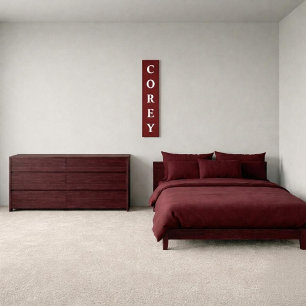 Personalized First Name Vertical Canvas Print