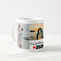 Personalized First Valentine's Day 3 Photo Collage