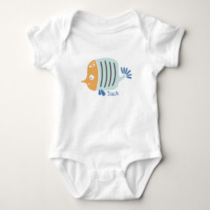 Personalized Fish Sea Animals Baby Bodysuit