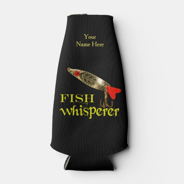 Personalized Fish Whisperer Bottle Cooler (Front)