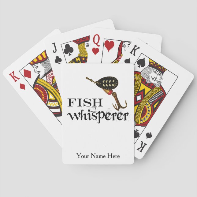 Personalized Fish Whisperer Playing Cards (Back)