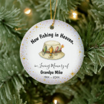 Personalized Fisherman Memorial Ornament