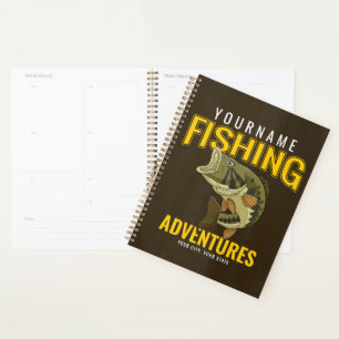 Personalized Fishing Adventures Bass Fish Angler Planner