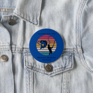 Personalized Fishing Bachelor Weekend 3 Inch Round Button