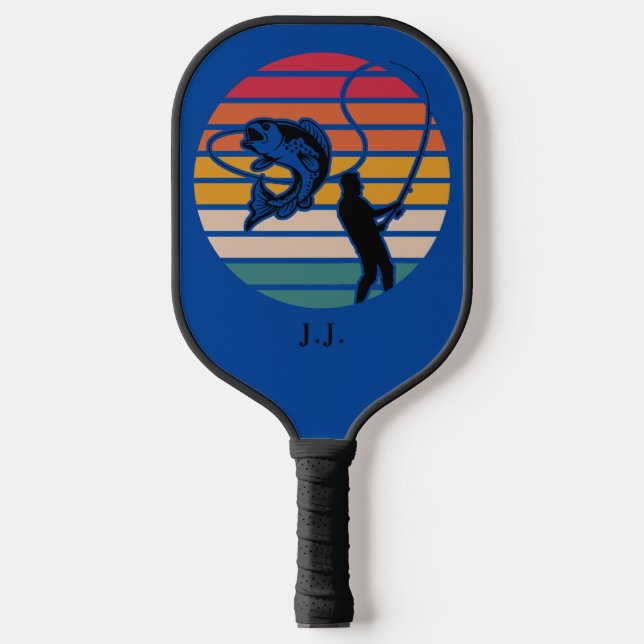 Personalized Fishing Bachelor Weekend  Pickleball Paddle (Front)
