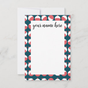 Personalized Fishing Bobber Notecards