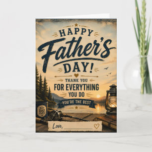 Personalized Fishing Dad Greeting Card