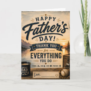 Personalized Fishing Father’s Day Card