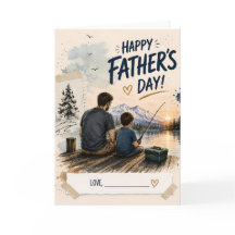 Personalized Fishing Father’s Day Card Gift
