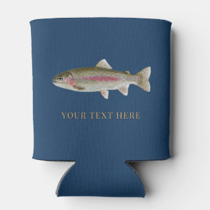 Personalized Fishing Lover  – Trout Fishing Design Can Cooler