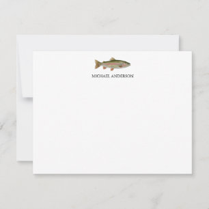Personalized Fishing Lover – Trout Fishing Design Card