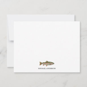 Personalized Fishing Lover – Trout Fishing Design Card