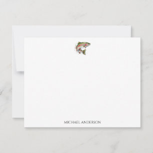 Personalized Fishing Lover – Trout Fishing Design Card