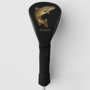 Personalized Fishing Lover  – Trout Fishing Design Golf Head Cover