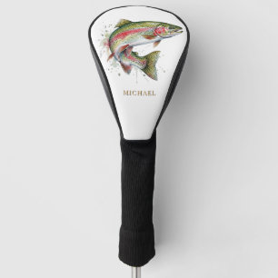 Personalized Fishing Lover  – Trout Fishing Design Golf Head Cover