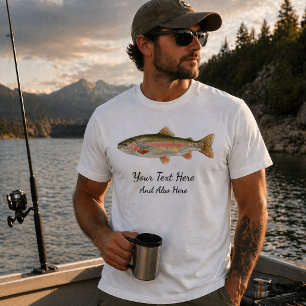 Personalized Fishing Lover – Trout Fishing Design T-Shirt