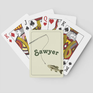 Personalized Fishing Playing Cards