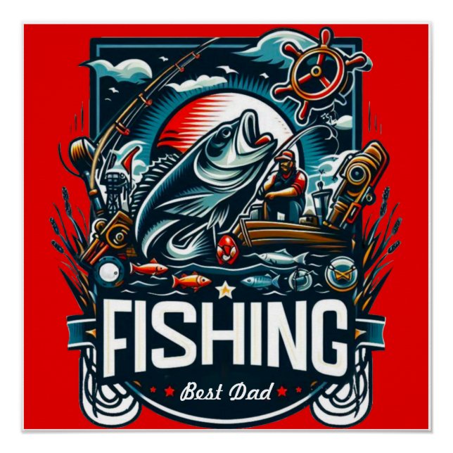 Personalized fishinG t shirt  Poster (Front)