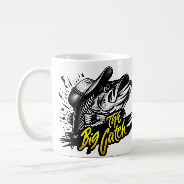 Personalized Fishing "The Big Catch"  Coffee Mug (Left)