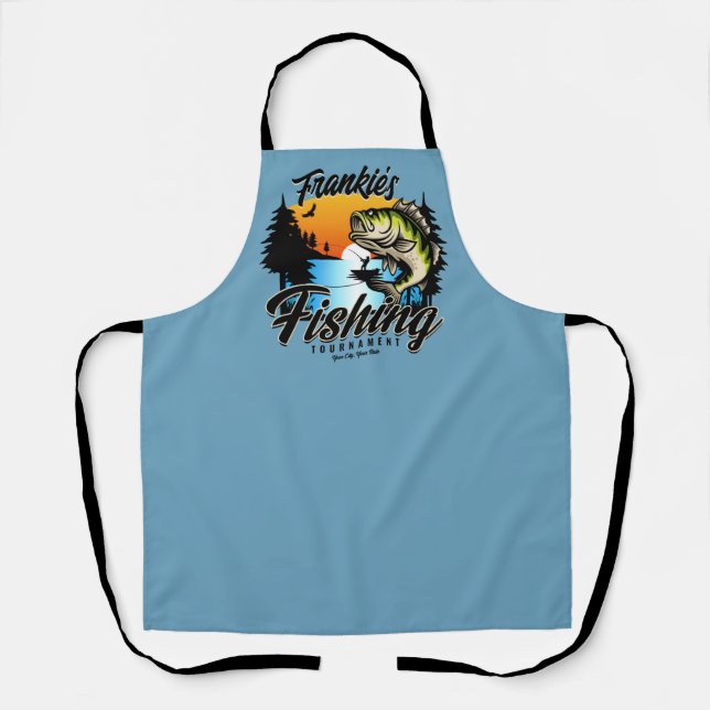Personalized Fishing Tournament Fish Angler Trout Apron (Front)